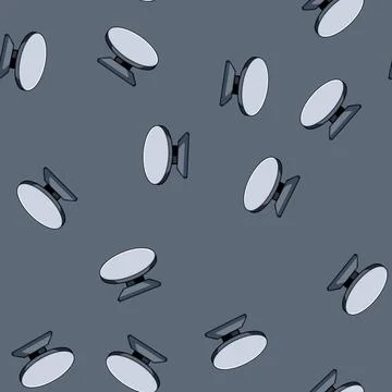 Seamless pattern dashboard car holder phone cartoon vector 库存插图