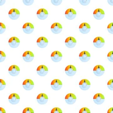 Seamless pattern with a dashboard gauge indicator design Stock Illustration