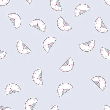 Seamless pattern dashboard speedometer cartoon vector Stock Illustration
