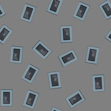 Seamless pattern data 5g modem cartoon vector イラスト素材