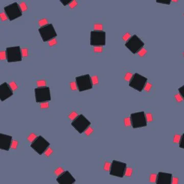 Seamless pattern data biometric bracelet cartoon vector Stock Illustration