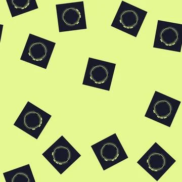 Seamless pattern data hud round frame cartoon vector 스톡 일러스트
