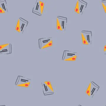 Seamless pattern data microsd card cartoon vector Stock Illustration