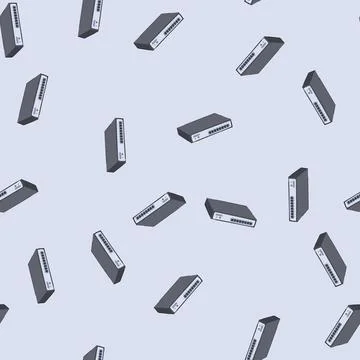 Seamless pattern data network switch cartoon vector Stockillustratie