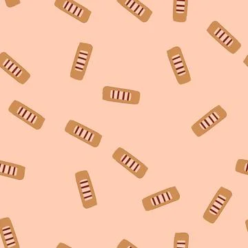 Seamless pattern data smart patch cartoon vector Illustrazione stock