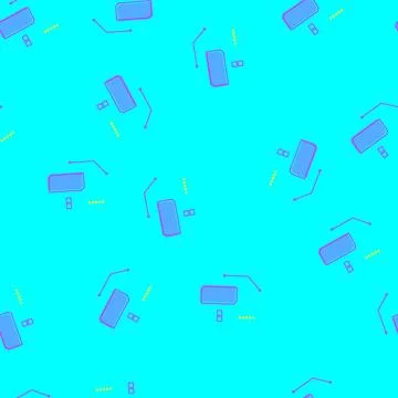 Seamless pattern data tech banner cartoon vector Stockillustratie
