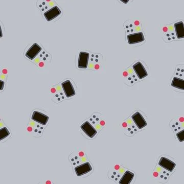 Seamless pattern data voting clicker cartoon vector 스톡 일러스트