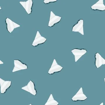 Seamless pattern debris glass broken shard cartoon vector Stock Illustration