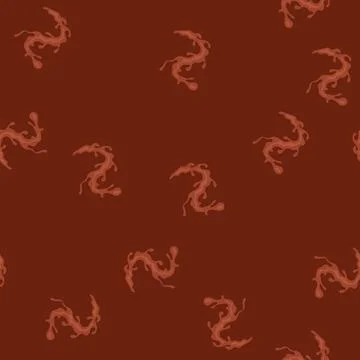 Seamless pattern decadent chocolate splash cartoon vector イラスト素材
