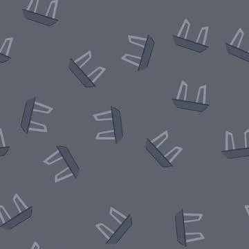 Seamless pattern decor metal table cartoon vector イラスト素材