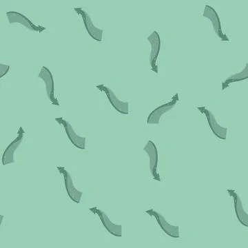 Seamless pattern decor retro arrow banner cartoon vector Stock Illustration