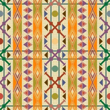 Seamless pattern decor Seamless pattern decor in american indian style Cop... Stock Photos