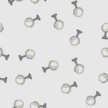 Seamless pattern decor table mirror cartoon vector Stock Illustration