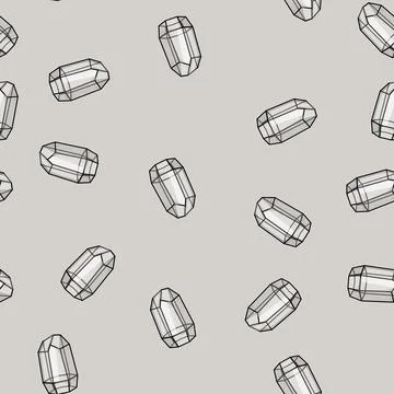 Seamless pattern decor terrarium glass cartoon vector イラスト素材