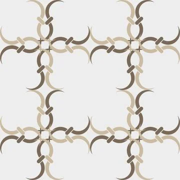 Seamless pattern decorated with chains and pearls. Stock Illustration
