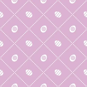 Seamless pattern with decorated eggs. Stock Illustration