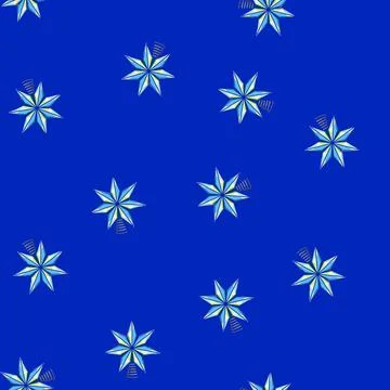 Seamless pattern decoration christmas star cartoon vector Illustrazione stock