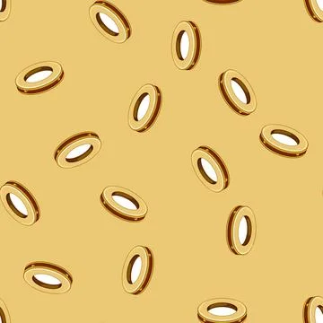 Seamless pattern decoration grommet ring cartoon vector Stock Illustration