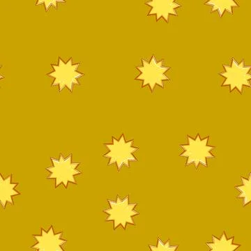 Seamless pattern decoration star cartoon vector 库存插图