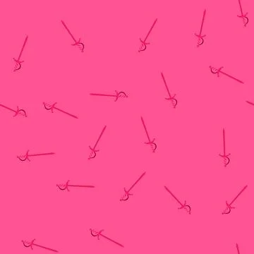 Seamless pattern decorations toothpicks cocktail cartoon vector Stock Illustration