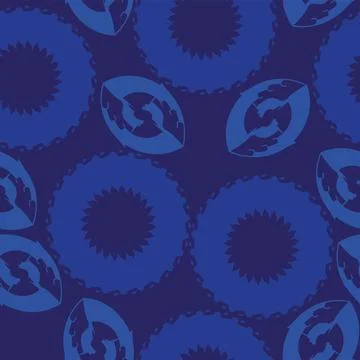 Seamless pattern with decorative bean ornaments Stock Illustration