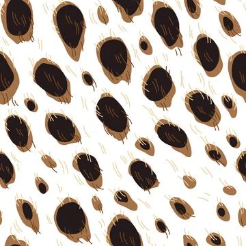 Seamless pattern with decorative cheetah print. Animal stylized ornament, fur Stock Illustration