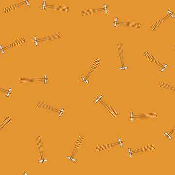 Seamless pattern decorative chopstick rest cartoon vector Stock Illustration