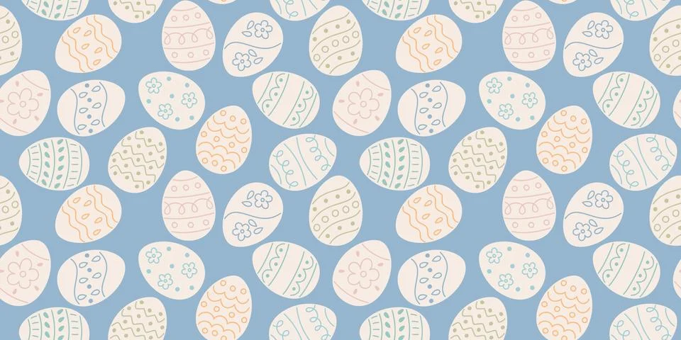 Seamless pattern with decorative eggs Stock-Illustration