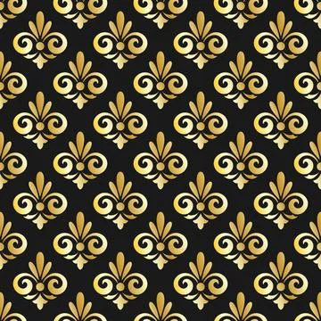 Seamless pattern of decorative elements, for texture, textiles and simple bac Illustrazione stock