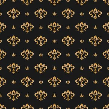 Seamless pattern of decorative elements, for texture, textiles and simple bac Illustrazione stock