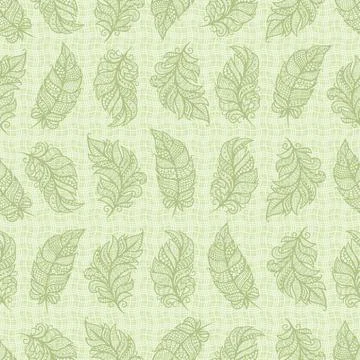 Seamless pattern with decorative feathers.  스톡 일러스트