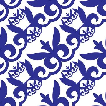 Seamless pattern with decorative floral ornament. Ethnic Asia ornament Kazakh 스톡 일러스트