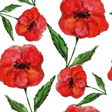 Seamless pattern with decorative flowers, for invitations, cards, scrapbooking Stock Illustration