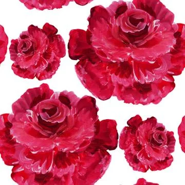 Seamless pattern with decorative flowers, for invitations, cards, scrapbooking Stock Illustration