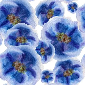 Seamless pattern with decorative flowers, for invitations, cards, scrapbooking Stock Illustration