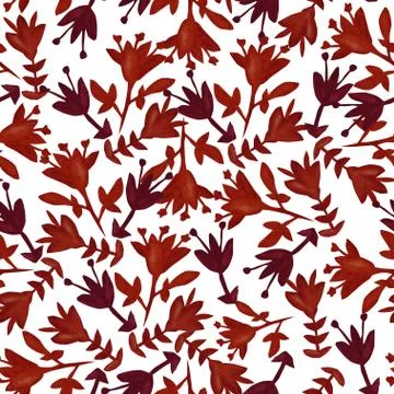 Seamless pattern with decorative flowers, for invitations, cards, scrapbooking Stock Illustration