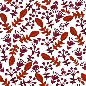 Seamless pattern with decorative flowers, for invitations, cards, scrapbooking Illustrazione stock
