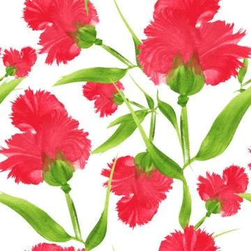 Seamless pattern with decorative flowers, for invitations, cards, scrapbooking Stock Illustration