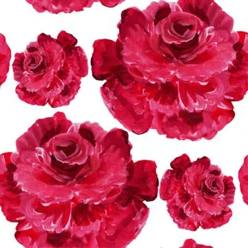 Seamless pattern with decorative flowers, for invitations, cards, scrapbooking Stock Illustration