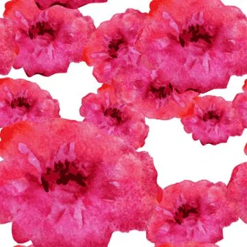 Seamless pattern with decorative flowers, for invitations, cards, scrapbooking Stock Illustration