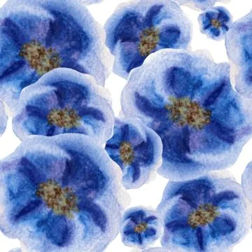 Seamless pattern with decorative flowers, for invitations, cards, scrapbooking Stock Illustration