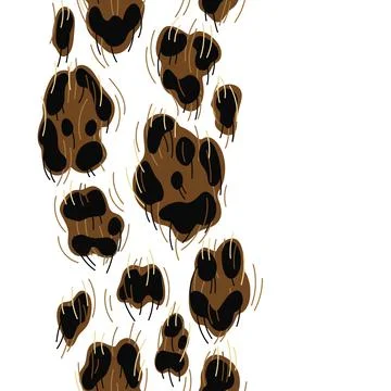 Seamless pattern with decorative leopard print. Animal stylized ornament, fur 스톡 일러스트