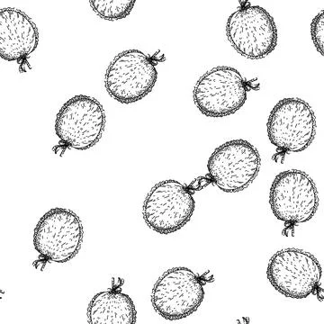 Seamless pattern decorative old fashioned fan sketch hand drawn Illustrazione stock