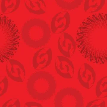 Seamless pattern with decorative ornaments Stock Illustration