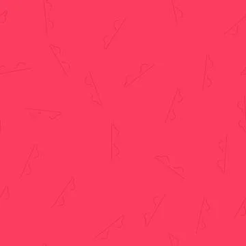 Seamless pattern decorative red border with abstract floral lace pattern Stock Illustration