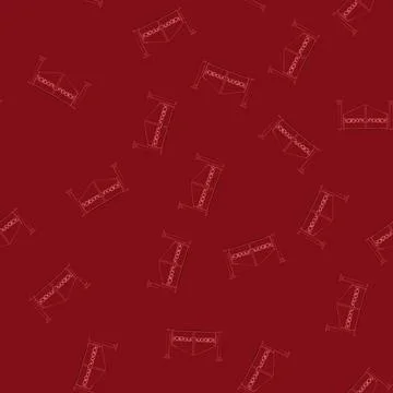 Seamless pattern decorative red iron gate marking private property entrance Stock Illustration