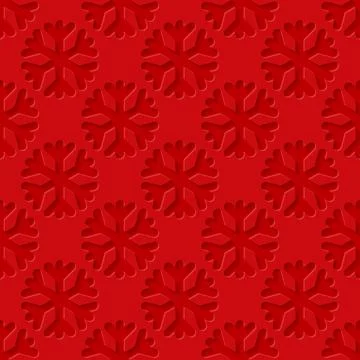 Seamless pattern with decorative snowflakes Stock Illustration