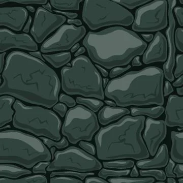 Seamless pattern with decorative stones Stock Illustration