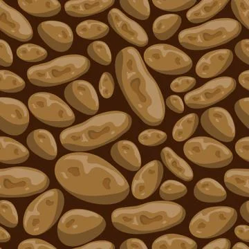 Seamless pattern with decorative stones Stock Illustration