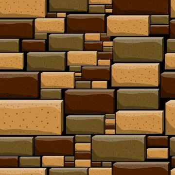 Seamless pattern with decorative stones Stock Illustration